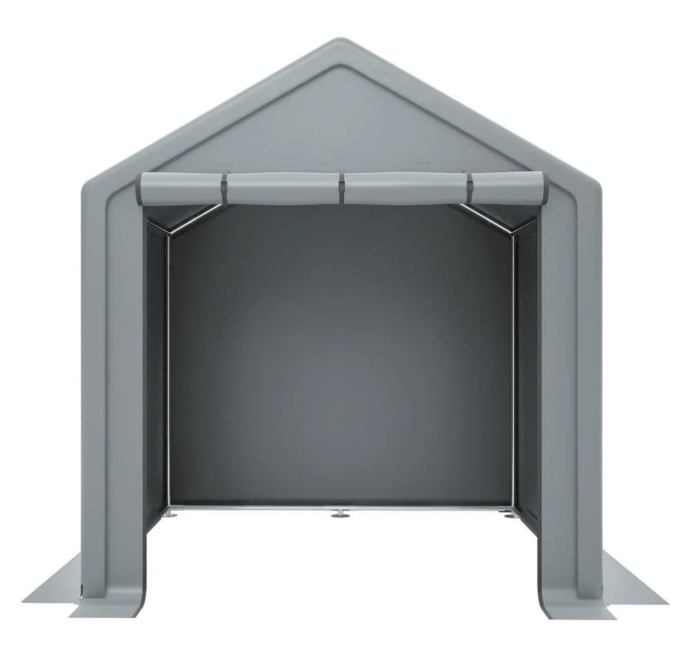 BBWL Gerätehaus 190x170x200 cm Dunkelgrau Metall Fahrradgarage