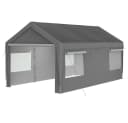BBWL Carport Garage Zelt Grau Stahl Winterfest Bild 1