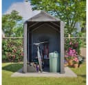 BBWL Fahrradgarage mit Stahlgestell & PE-Plane Grau Bild 2