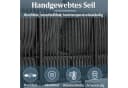 MODFU Gartenlounge-Set 3-tlg. Ecksofa + Esstisch Grau Stahl Bild 5