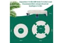 Clanmacy Pflanzenroller Blumenroller Blumentopfuntersetzer Weiß Bild 1