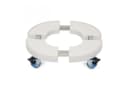 Clanmacy Pflanzenroller Blumenroller Blumentopfuntersetzer Weiß Bild 2