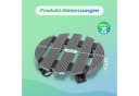 Clanmacy Pflanzenroller Grau 2x Rund WPC mit Rollen Bild 1