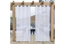 Sunicol Outdoorvorhang mit Ösen Transparent Sonnenschutz 4 St Bild 2