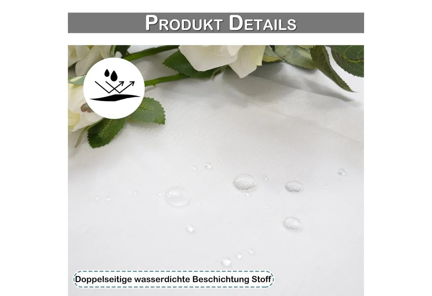 Sunicol Outdoorvorhang mit Ösen Transparent Sonnenschutz 4 St - Bild 3