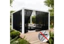 Sunicol Moskitonetz Outdoor Vorhang Transparent Schwarz Sichtschutz Bild 2