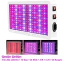 Rosnek Pflanzenlampe 312 LEDs Vollspektrum Blau Rot Weiß Orange Bild 1