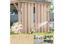 Jibenhome Outdoorgardine Wetterfest mit Ösen Boho Style 2er Set Bild 1