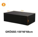BTTO Gartenmöbel-Schutzhülle L-Form Schwarz UV-Schutz Bild 1