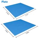 BTTO Pool Bodenschutzplane Wasserdicht Blau PE Bild 1