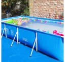 BTTO Pool Bodenschutzplane Wasserdicht Blau PE Bild 4