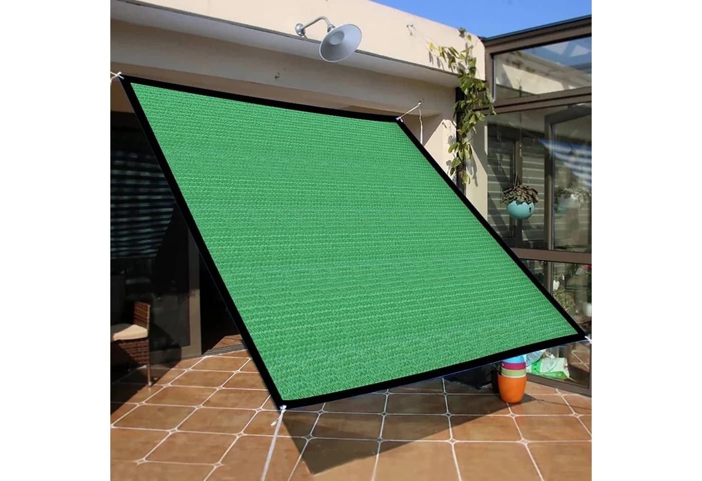 BTTO Schattennetz mit Ösen UV-beständig Grün - Bild 2