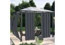 BTTO V&G Terrassenvorhang Wasserdicht Dunkelgrau Bild 2