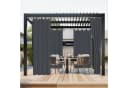 BTTO V&G Terrassenvorhang Wasserdicht Dunkelgrau Bild 3