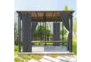 BTTO V&G Terrassenvorhang Wasserdicht Dunkelgrau Bild 4