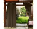 Qelus Outdoorvorhang Blickdicht Wasserdicht Braun 132x183cm Bild 2