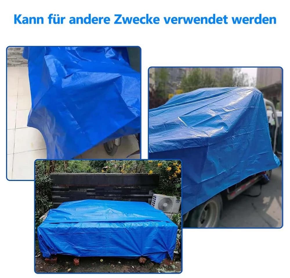 BTTO Pool-Bodenplane Wasserdicht Blau PE-Material - Bild 4