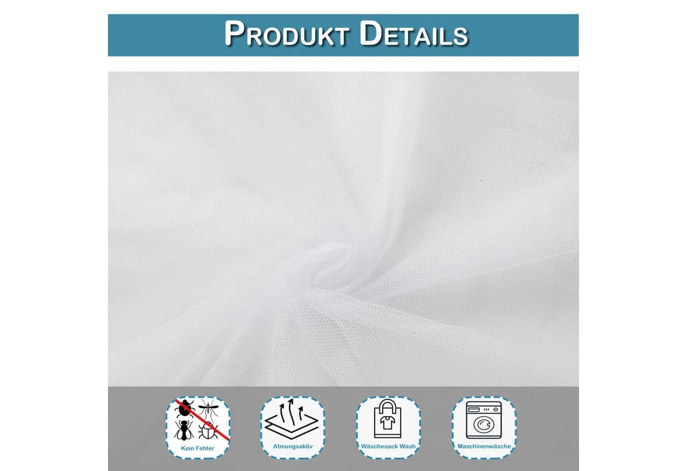 BTTO Universal Bett-Moskitonetz 4 Ecken In-/Outdoor Schutz - Bild 3