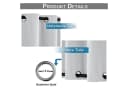BTTO V&G Outdoor-Vorhang Winddicht & Wasserfest Schwarz Bild 5
