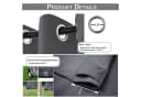 Qelus Vorhang Outdoor Wetterfest 2er Set Dunkelgrau Bild 5