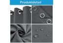 Qelus Outdoorvorhang Blickdicht Grau Wasserdicht Wetterfest 2 St Bild 3