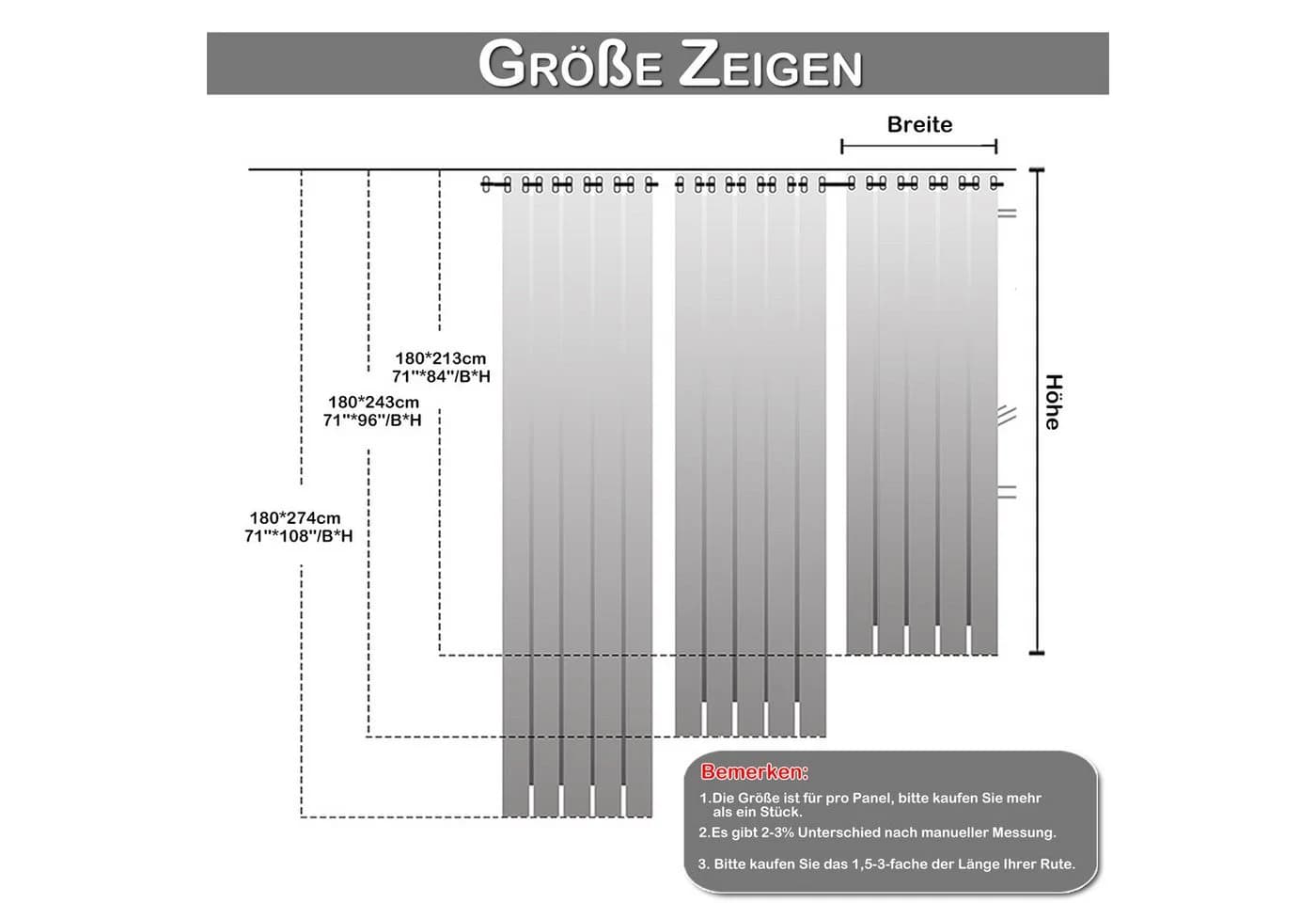 Qelus Outdoorvorhang Blickdicht Grau Wasserdicht Wetterfest 2 St - Bild 4
