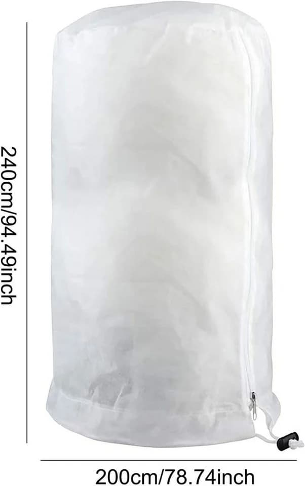 FELIXLEO Pflanzenschutzhaube Frostschutz Vlies atmungsaktiv mit Kordelzug - Bild 3