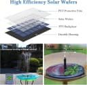 FELIXLEO Solarpumpe 25W Solar Springbrunnen Außen mit 6 Düsen Bild 1