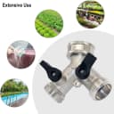 FELIXLEO Y-Stück Y-Verteiler 2-Wege Wasserhahn Adapter Chrom Messing 3/4 Zoll Anschluss Bild 5