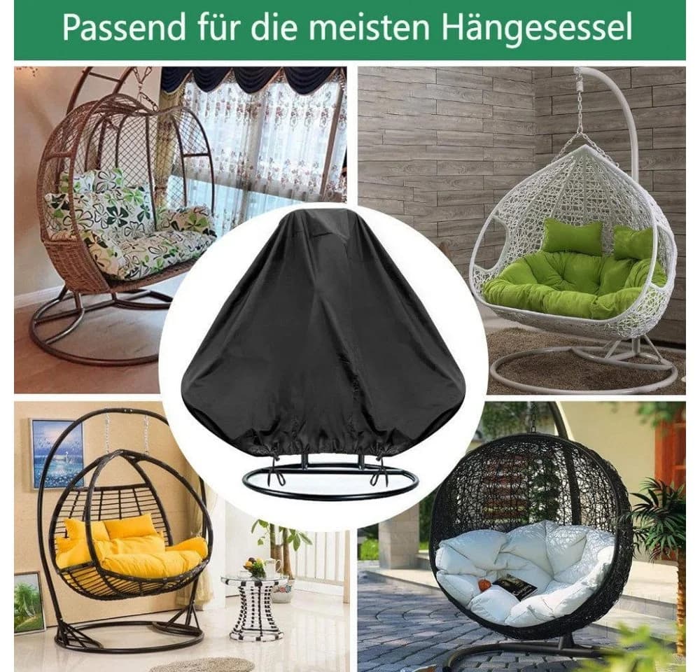 FELIXLEO Sitzgruppe Abdeckung für Hängesessel 420D Oxford-Gewebe - Bild 4
