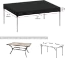 FELIXLEO Gartenmöbel-Schutzhülle 160x80x15cm wasserdicht 420D Oxford Bild 1