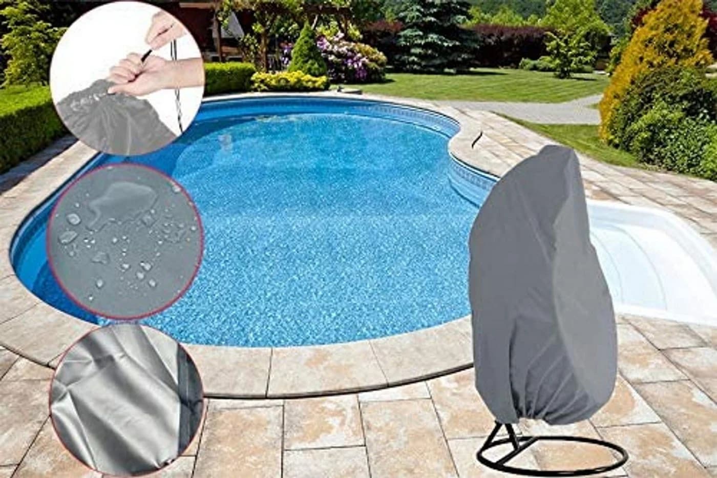 FELIXLEO Hängesessel Abdeckung 210D Oxford UV-Schutz - Bild 5
