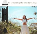 FELIXLEO Windspiel Silber Aluminium Wetterfest Bild 3