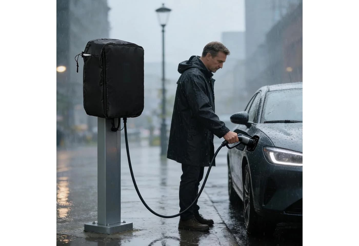 FELIXLEO Schutzhülle Wallbox wasserdicht Outdoor Wetterschutz - Bild 4