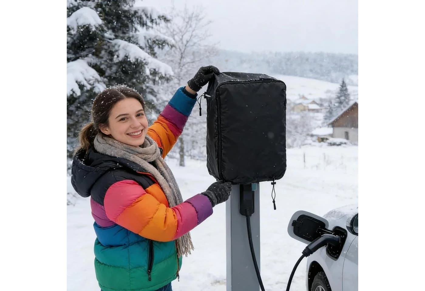 FELIXLEO Schutzhülle Wallbox wasserdicht Outdoor Wetterschutz - Bild 5