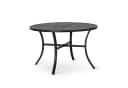 PHI VILLA Gartentisch Rund Metall Schwarz mit Schirmloch Bild 2