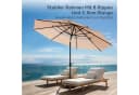 PHI VILLA Sonnenschirm Beige 300 cm mit Tilt-Funktion Bild 5