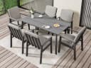 MeXo Gartenlounge-Set 7-tlg. Aluminium Bild 3