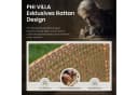 PHI VILLA Gartenlounge-Set 4-tlg. Beige PE Rattan Akazie Bild 1