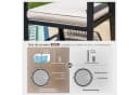 PHI VILLA Gartenstuhl 2er Set Beige Rattan Holz Bild 5
