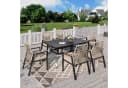 PHI VILLA Garten-Essgruppe Beige Rattan mit Kissen Bild 2