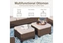 PHI VILLA Gartenlounge-Set 5-tlg. Beige/Braun Rattan Bild 4