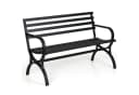 PHI VILLA Gartenbank Metall Schwarz Wetterfest Bild 2