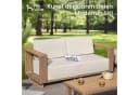PHI VILLA Gartenlounge-Set Beige Rattan Outdoor Sofa Bild 1