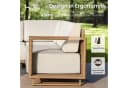 PHI VILLA Gartenlounge-Set Beige Rattan Outdoor Sofa Bild 4