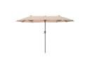 PHI VILLA Balkonschirm Beige Kurbel UV-Schutz 2x3,8m Bild 2