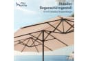 PHI VILLA Balkonschirm Beige Kurbel UV-Schutz 2x3,8m Bild 4