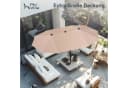 PHI VILLA Balkonschirm Beige Kurbel UV-Schutz 2x3,8m Bild 5