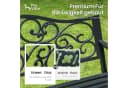 PHI VILLA Gartenbank Schwarz Metall mit gusseiserner Rückenlehne Bild 3