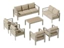 MeXo Gartenlounge-Set 8-10 Personen Aluminium Outdoor Bild 1